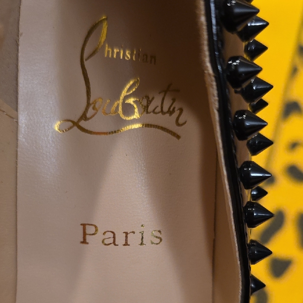 Christian Louboutin Black Spiked Heels - Picture 5 of 7